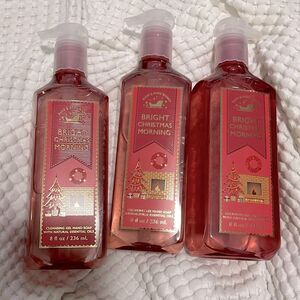 NEW- Bath & Body Works. Bright Christmas Morning Gel Hand Soap